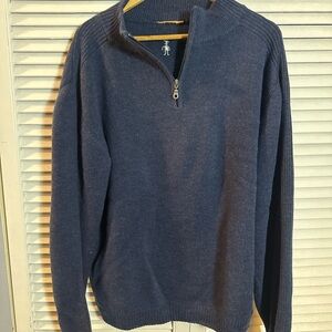 Smartwool Men's Navy Zip-Up Sweater